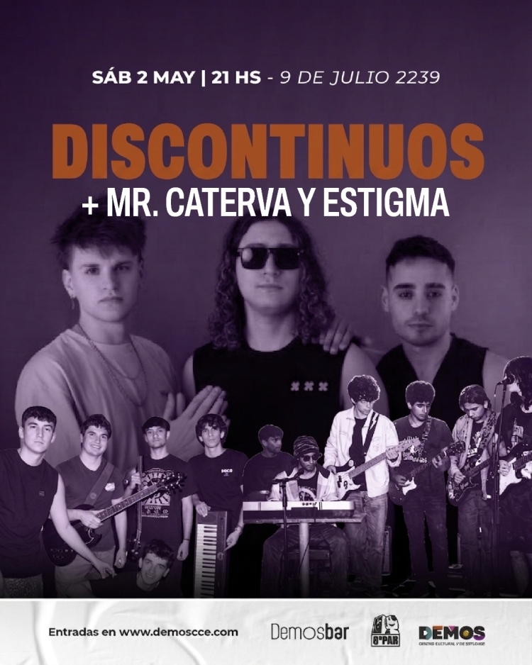 TRES SON MULTITUD TOUR: Discontinuos 